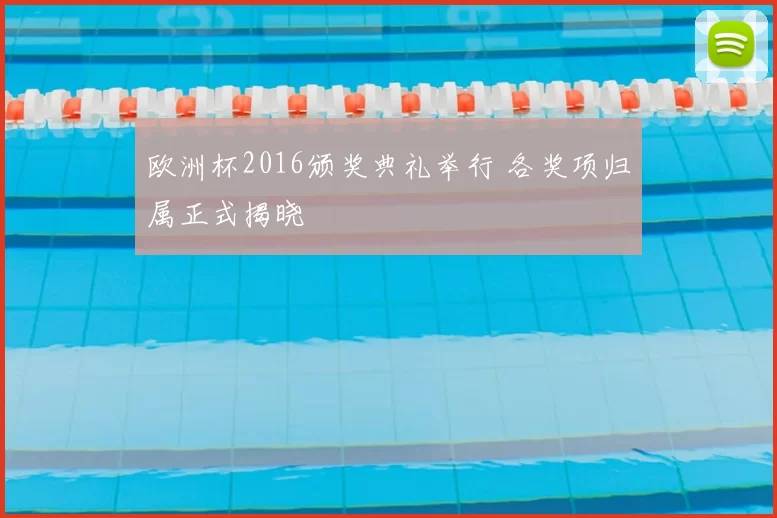 欧洲杯2016颁奖典礼举行 各奖项归属正式揭晓